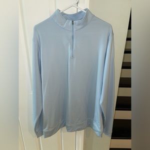 Peter Millar Mens XL Striped Quarter Zip